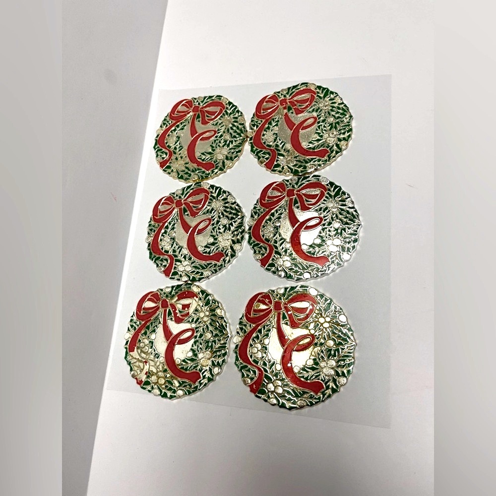 VTG ⚜️♥️⚜️ 1988 Wreath Coasters Wm. A. Rodgers William Oneida Holiday Collection
